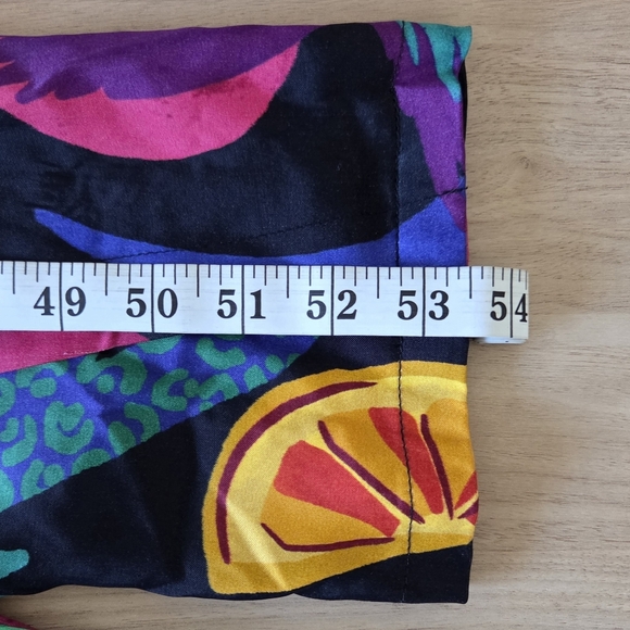 FARM Rio Wrap Jumpsuit Split Leg Beaded Tassel Sleeve Eco Viscose XS Multicolor - Picture 8 of 11